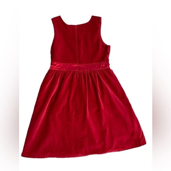 Gap Red Velvet Fit and Flare Dress Size 12 - Picture 3 of 9